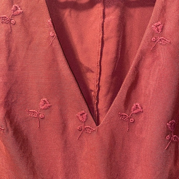 F21 Rusty orange midi dress - Picture 3 of 9